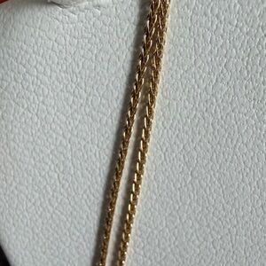 SAKS FIFTH AVENUE 14K Yellow Gold Wheat Chain Necklace 18”L